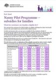 Subsidies for families cover image