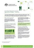 Australian Priority Investment Approach to Welfare – Overview factsheet cover image
