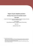 Impact of past adoption practices: Summary of key issues from Australian research 