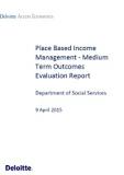 Place Based Income Management - Medium Term Outcomes Evaluation Report