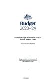 Portfolio Budget Statements 2023-24 Budget Related Paper cover image
