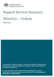 Ceduna and surrounding region: Support Services Directory cover