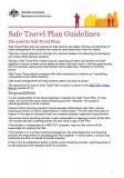 Safe Travel Plan Guidelines and Template cover