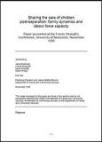 Sharing the care of children post-separation: family dynamics and labour force capacity 