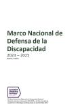 National Disability Advocacy Framework 2023 - 2025 - Spanish cover image