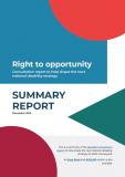 Right to opportunity: Consultation report to help shape the next national disability strategy - Summary report cover image