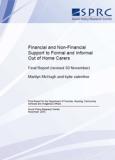 Financial and Non-Financial Support to Formal and Informal Out of Home Carers 