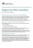 Support for Older Australians
