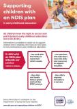 Supporting children with an NDIS plan cover