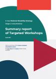 Report on Targeted Workshops – summary report cover