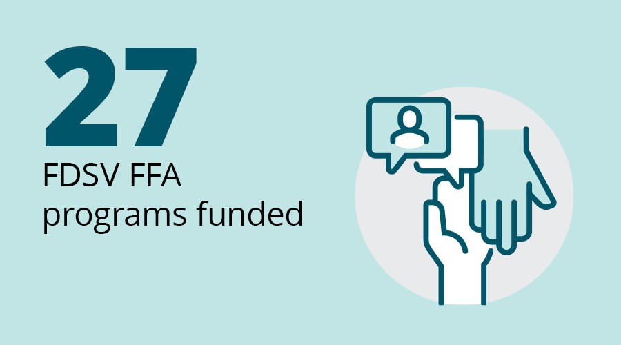 27 FDSV FFA programs funded