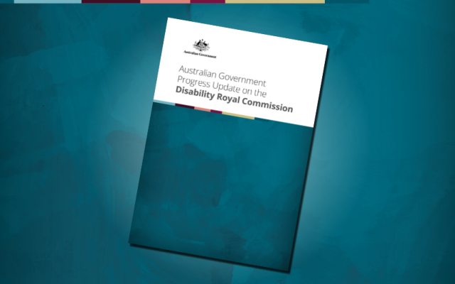 Australian Government Progress Update on the Disability Royal Commission cover