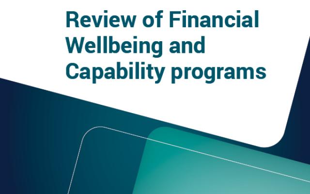 Review of Financial Wellbeing and Capability programs