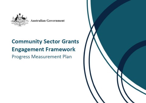 community sector grants engagement framework progress management plan