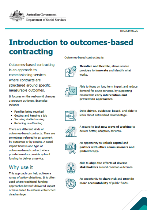 Introduction to outcomes-based contracting
