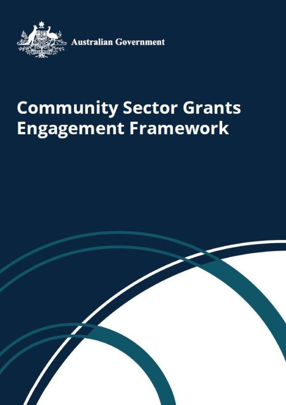 Community Sector Grants Engagement Framework cover