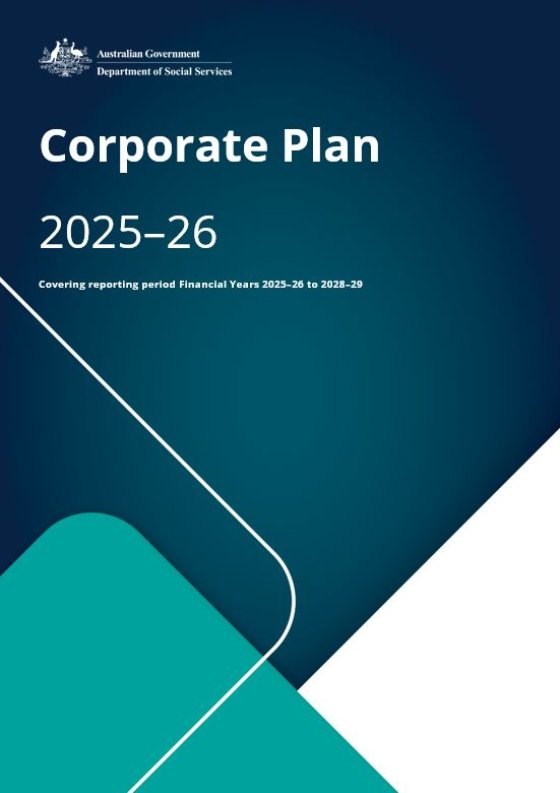 DSS corporate plan 2025-26 cover image