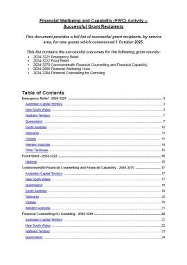 cover of FWC Provider List